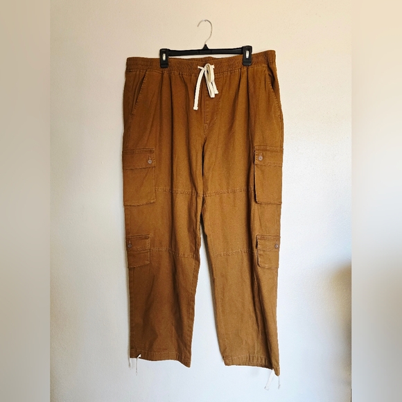 No Boundaries Brown Cargo Pants for Men - Picture 1 of 2